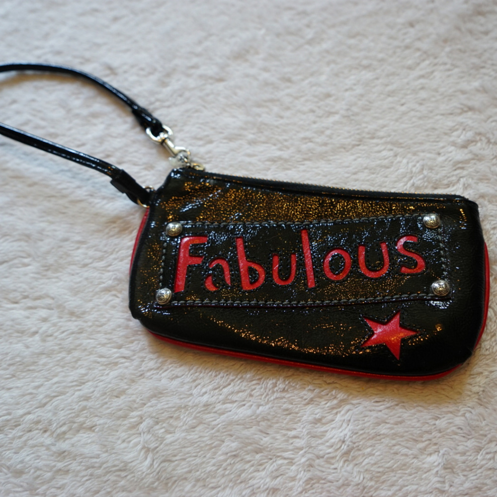 Brighton Black Wristlet